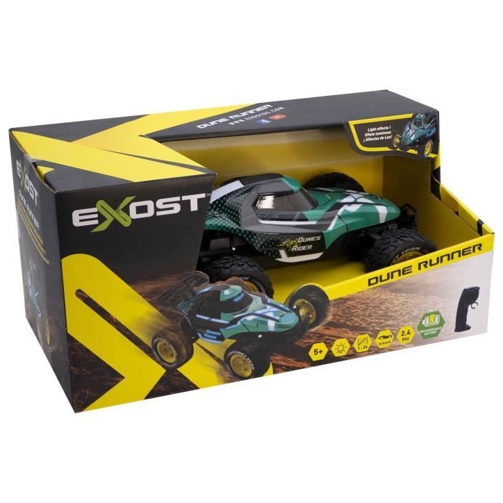 Voiture télécommandée - EXOST - DUNE RUNNER 2.4 Ghz - 1:24 - Mini buggy tout-terrain - Rapité 15 km Voiture télécommandée - EXOST - DUNE RUNNER 2.4 Ghz - 1:24 - Mini buggy tout-terrain - Rapité 15 km