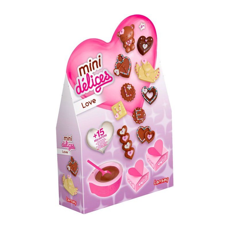 Mini délices - LANSAY - Love - Kit de création de chocolats en forme