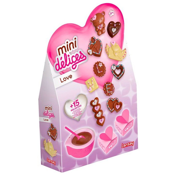 Mini délices - LANSAY - Love - Kit de création de chocolats en forme de coeurs - Des 6 ans Mini délices - LANSAY - Love - Kit de création de chocolats en forme de coeurs - Des 6 ans