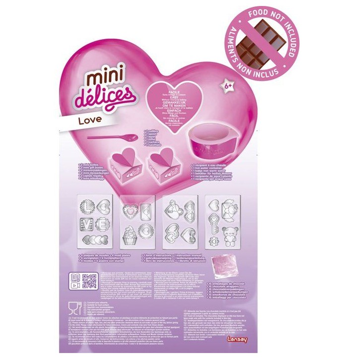 Mini délices - LANSAY - Love - Kit de création de chocolats en forme de coeurs - Des 6 ans Mini délices - LANSAY - Love - Kit de création de chocolats en forme de coeurs - Des 6 ans