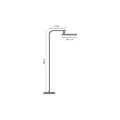 Colonne de douche avec mitigeur thermostatique - Edouard Rousseau - Hoop - Chrome - Douche de tete ronde - Douchette a main