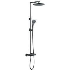 Colonne de douche thermostatique - EDOUARD ROUSSEAU - Grafito - Tete d