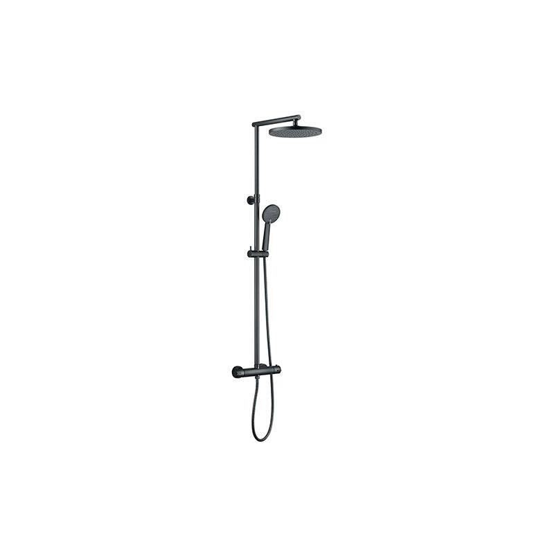 Colonne de douche thermostatique - EDOUARD ROUSSEAU - Grafito - Tete d