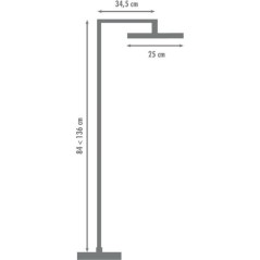 Colonne de douche thermostatique - EDOUARD ROUSSEAU - Grafito - Tete d
