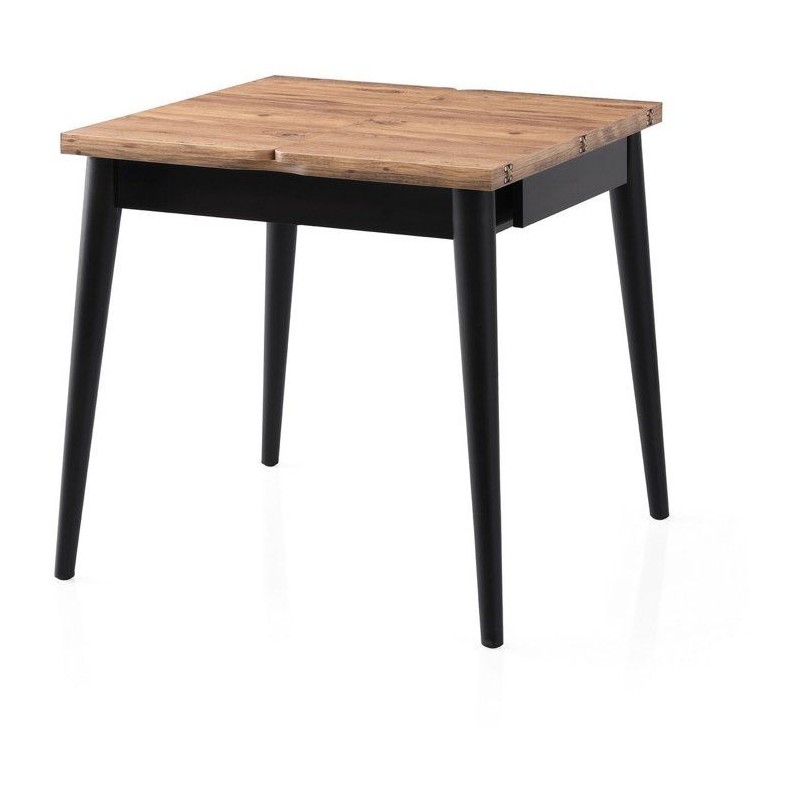 Table a manger - TOTEM - Extensible - Carré - 4 personnes - 80 x 75 x