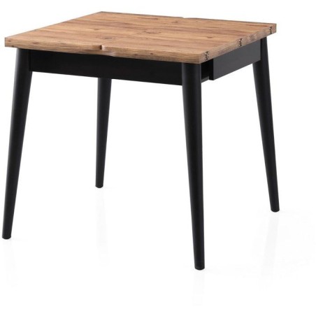 Table a manger - TOTEM - Extensible - Carré - 4 personnes - 80 x 75 x