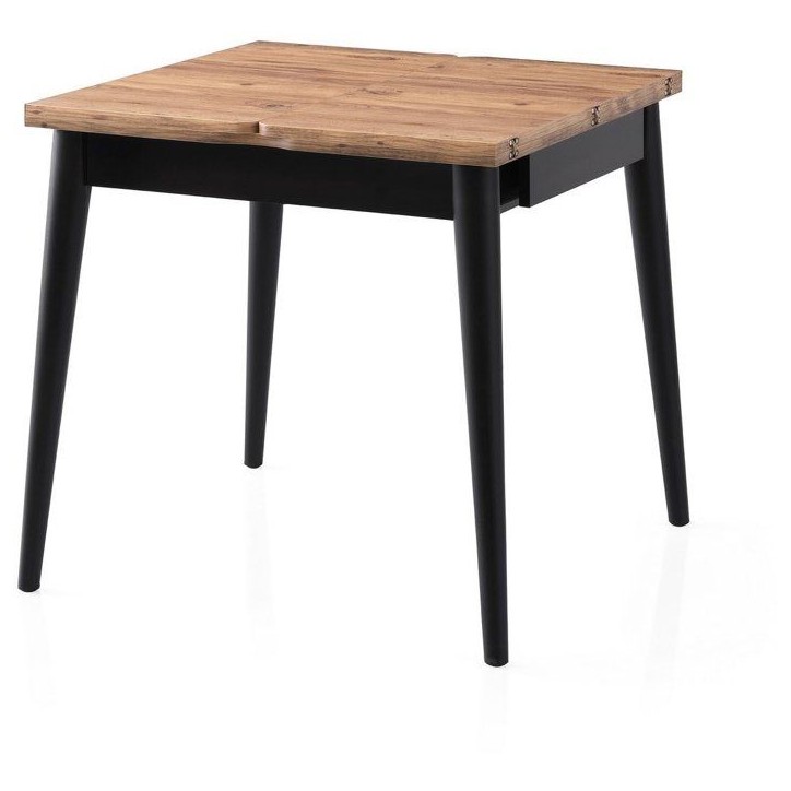Table a manger - TOTEM - Extensible - Carré - 4 personnes - 80 x 75 x 80 cm - Pin atlantique Table a manger - TOTEM - Extensible - Carré - 4 personnes - 80 x 75 x 80 cm - Pin atlantique