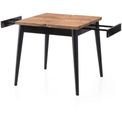 Table a manger - TOTEM - Extensible - Carré - 4 personnes - 80 x 75 x