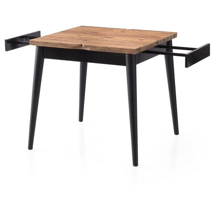 Table a manger - TOTEM - Extensible - Carré - 4 personnes - 80 x 75 x 80 cm - Pin atlantique Table a manger - TOTEM - Extensible - Carré - 4 personnes - 80 x 75 x 80 cm - Pin atlantique