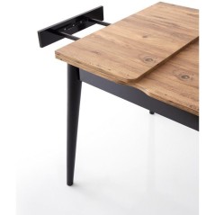 Table a manger - TOTEM - Extensible - Carré - 4 personnes - 80 x 75 x