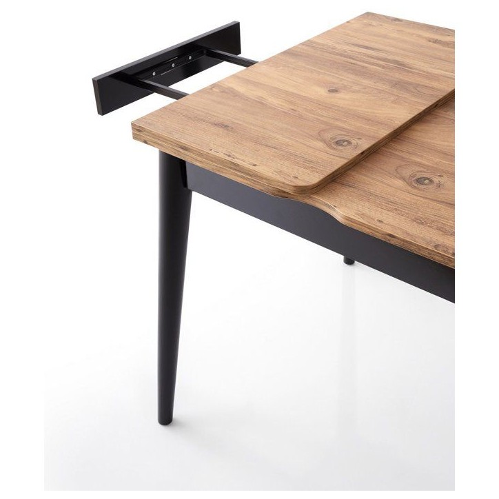 Table a manger - TOTEM - Extensible - Carré - 4 personnes - 80 x 75 x 80 cm - Pin atlantique Table a manger - TOTEM - Extensible - Carré - 4 personnes - 80 x 75 x 80 cm - Pin atlantique