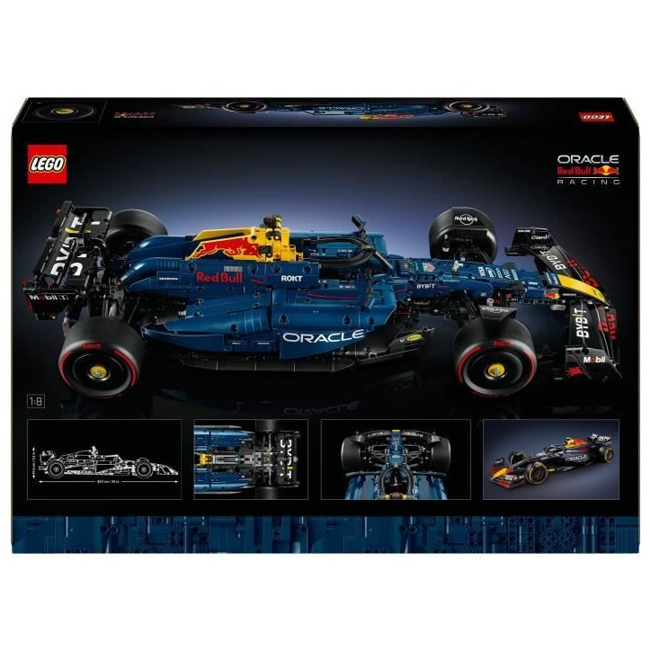 LEGO Technic F1 Oracle Red Bull Racing RB20 - Jeu de Construction Collector pour Adulte - Inclut Un Moteur V6 et Une boîte de V LEGO Technic F1 Oracle Red Bull Racing RB20 - Jeu de Construction Collector pour Adulte - Inclut Un Moteur V6 et Une boîte de V