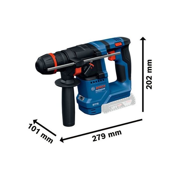 Perforateur - Bosch - GBH 18V-18 X - Sans fil - Mandrin ONECHUCK - KickBack Control Perforateur - Bosch - GBH 18V-18 X - Sans fil - Mandrin ONECHUCK - KickBack Control
