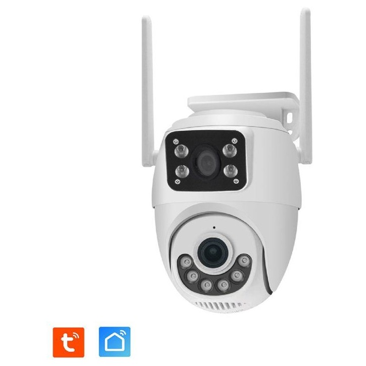 Caméra extérieure connectée - KYF - Wifi - Rotative PT- Doubles capteurs 2 x 3MP Caméra extérieure connectée - KYF - Wifi - Rotative PT- Doubles capteurs 2 x 3MP