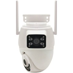 Caméra extérieure connectée - KYF - Wifi - Rotative PT- Doubles capteurs 2 x 3MP