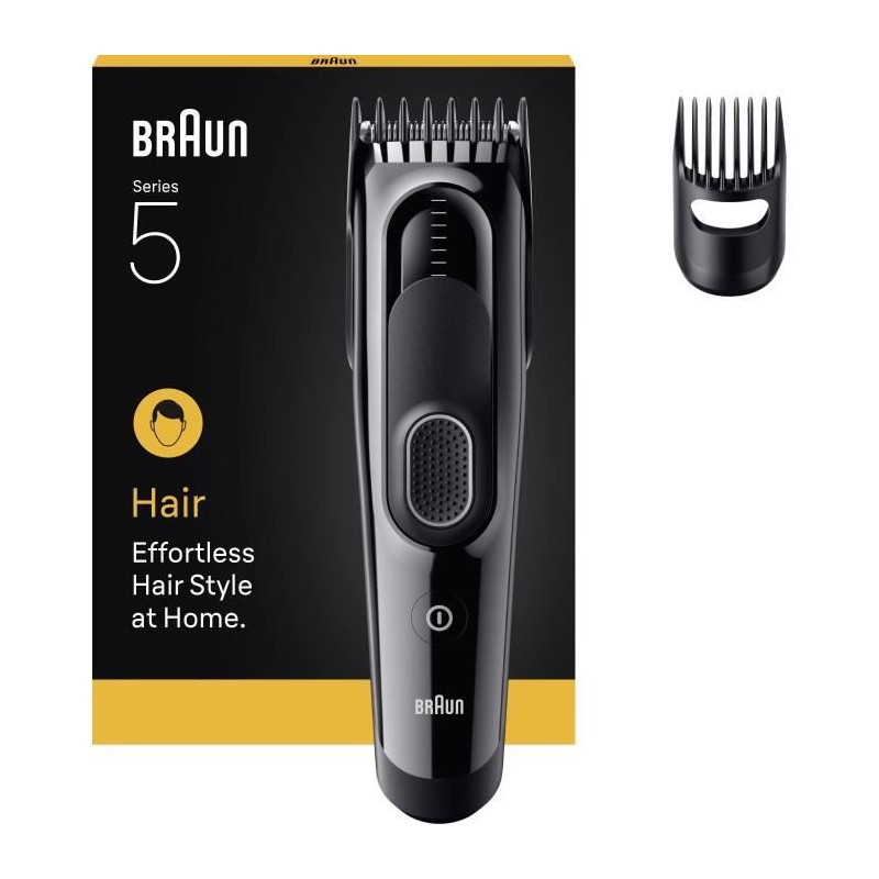Tondeuse a cheveux - BRAUN - HC5510 - Sans fil - 50 min - 9 réglages