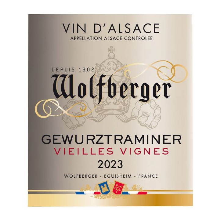 Wolfberger Vieilles Vignes 2023 Alsace Gewurztraminer - Vin blanc d'Alsace