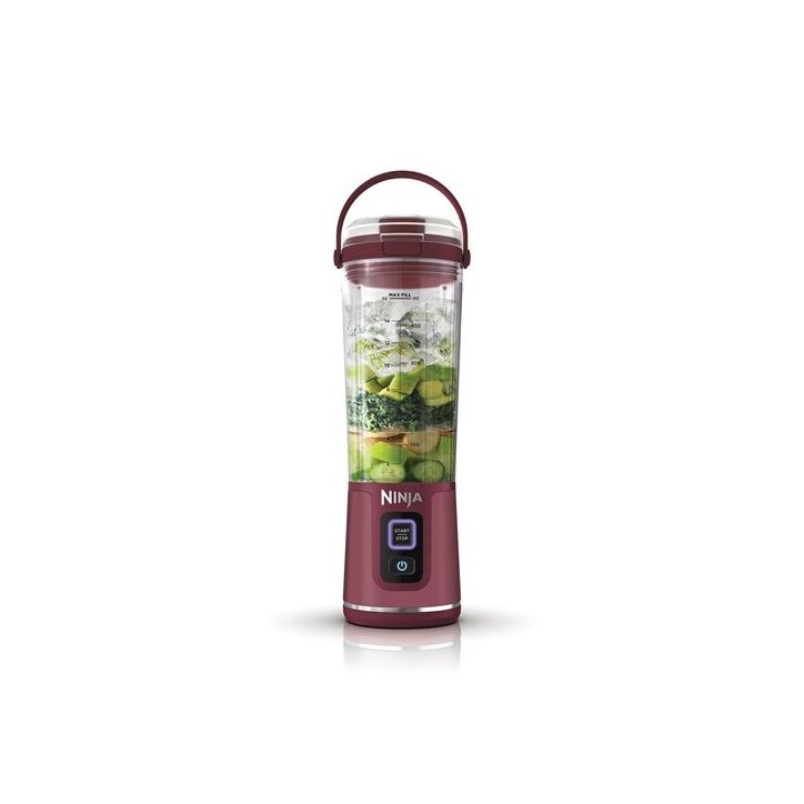NIN171Blender portable Ninja Blast - BC151EUCR - bol 530 ml - autonomie 2h - sans fil - sans BPA - Cranberry NIN171Blender portable Ninja Blast - BC151EUCR - bol 530 ml - autonomie 2h - sans fil - sans BPA - Cranberry