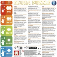 Puzzles progressifs - EDUCA - La Ville des Lapins - 4 puzzles - 12 a 2