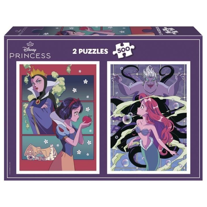 Puzzle - EDUCA - Disney Villains & Princesses - 2x500 pieces Puzzle - EDUCA - Disney Villains & Princesses - 2x500 pieces
