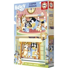Puzzle - EDUCA - Bluey - 2 x 16 pieces - Multicolore - Pour enfants a