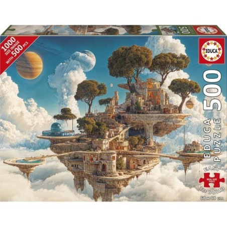 Puzzle - EDUCA - Royaume des Nuages - 500 pieces - Theme Fantastique -