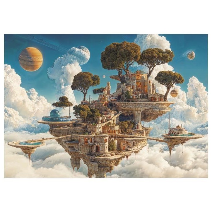 Puzzle - EDUCA - Royaume des Nuages - 500 pieces - Theme Fantastique - 48 x 68 cm Puzzle - EDUCA - Royaume des Nuages - 500 pieces - Theme Fantastique - 48 x 68 cm