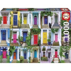 Puzzle - EDUCA - Portes de Notting Hill - 1000 pieces - Theme Architec