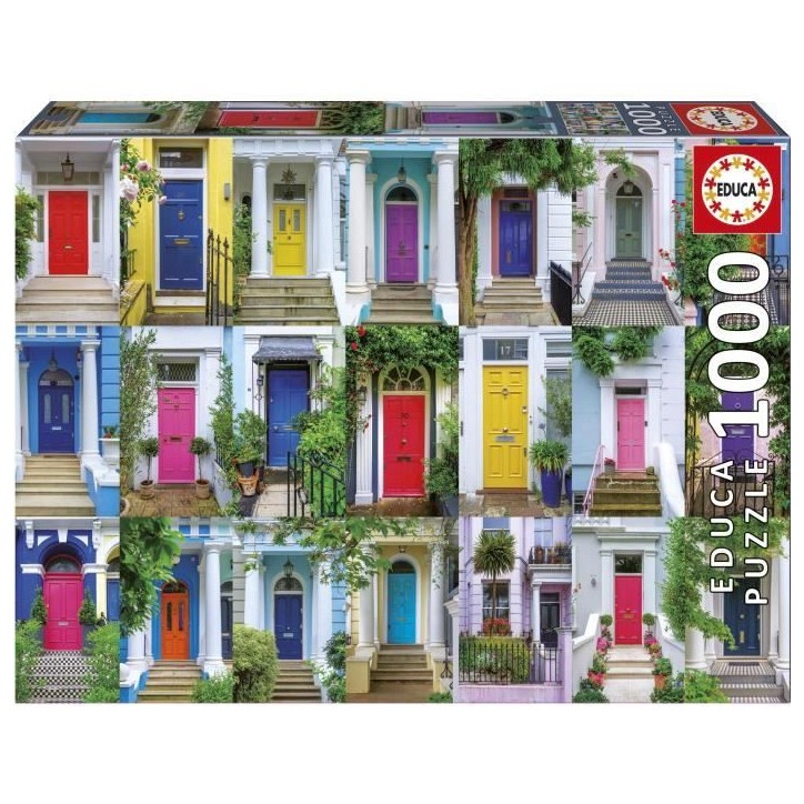 Puzzle - EDUCA - Portes de Notting Hill - 1000 pieces - Theme Architecture - 68 x 48 cm Puzzle - EDUCA - Portes de Notting Hill - 1000 pieces - Theme Architecture - 68 x 48 cm