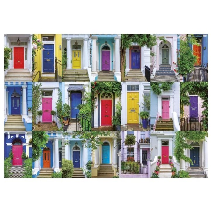 Puzzle - EDUCA - Portes de Notting Hill - 1000 pieces - Theme Architecture - 68 x 48 cm Puzzle - EDUCA - Portes de Notting Hill - 1000 pieces - Theme Architecture - 68 x 48 cm