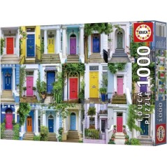 Puzzle - EDUCA - Portes de Notting Hill - 1000 pieces - Theme Architec