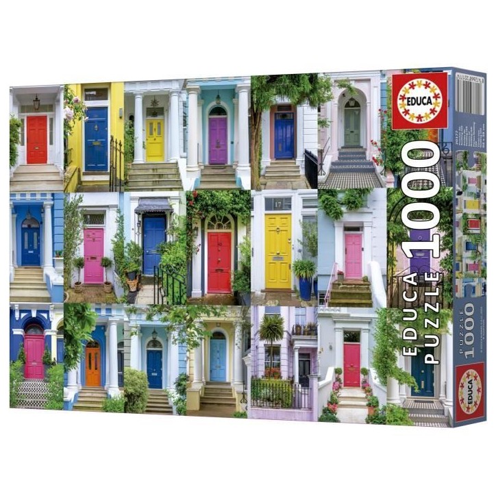 Puzzle - EDUCA - Portes de Notting Hill - 1000 pieces - Theme Architecture - 68 x 48 cm Puzzle - EDUCA - Portes de Notting Hill - 1000 pieces - Theme Architecture - 68 x 48 cm