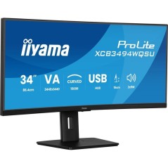 Ecran PC incurvé - IIYAMA - 34 - WQHD - 120Hz - Dalle VA - 0,4ms - Aj