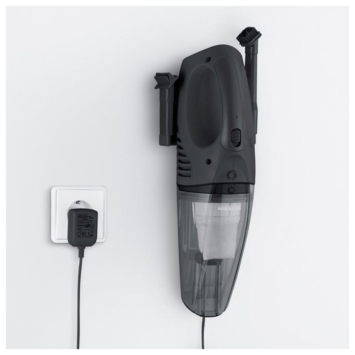 Aspirateur a main sans fil - SEVERIN HV7963 - 7,4 V - 18 min - 200 ml - Noir Aspirateur a main sans fil - SEVERIN HV7963 - 7,4 V - 18 min - 200 ml - Noir