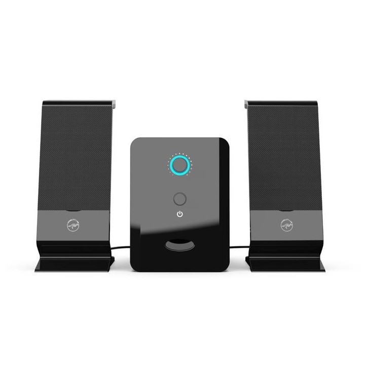 Enceinte 2.1 - MOBILITY - ML314006 - Noir - 2 haut-parleurs - 5W de puissance Enceinte 2.1 - MOBILITY - ML314006 - Noir - 2 haut-parleurs - 5W de puissance