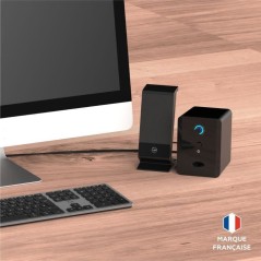 Enceinte 2.1 - MOBILITY - ML314006 - Noir - 2 haut-parleurs - 5W de pu