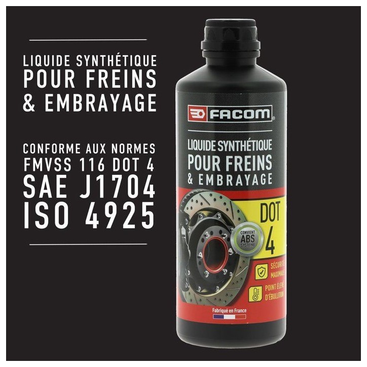 Liquide de frein - FACOM - DOT4 - 500 ml Liquide de frein - FACOM - DOT4 - 500 ml