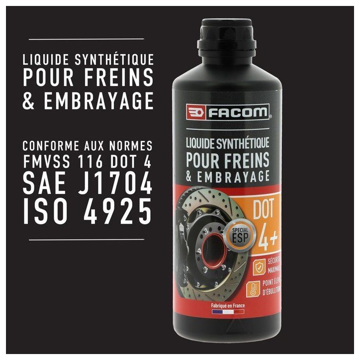 Liquide de frein DOT4+ - FACOM - 500 ml Liquide de frein DOT4+ - FACOM - 500 ml