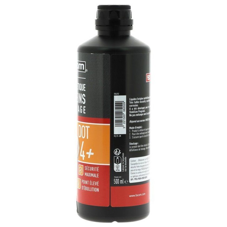 Liquide de frein DOT4+ - FACOM - 500 ml Liquide de frein DOT4+ - FACOM - 500 ml