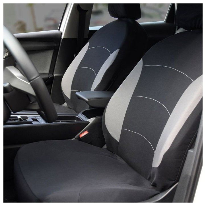 Housses auto - XLCOVER - Fractionnable - Compatible Airbags - Housses sieges avant, appuis-tete et banquette arriere Housses auto - XLCOVER - Fractionnable - Compatible Airbags - Housses sieges avant, appuis-tete et banquette arriere