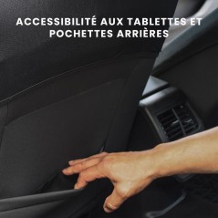 Lot de 2 housses auto avant - XLCOVER - Compatible Airbags - Noir - Ho