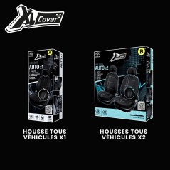 Housse de siege auto - XLCOVER - Compatible Airbags - Noir - Universel