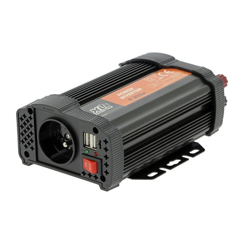 Convertisseur - XL PERFORM TOOLS - 12V-230V - 300 W - 2 fusibles inclu