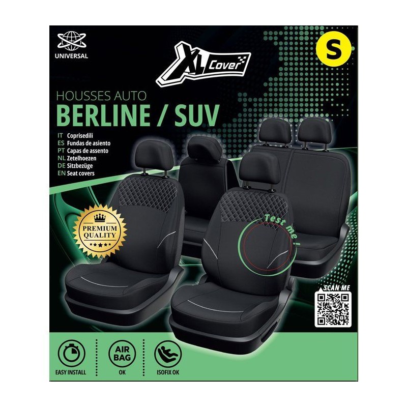 Housses auto - XLCOVER - SUV/Berline - Fractionnable - Housses assises