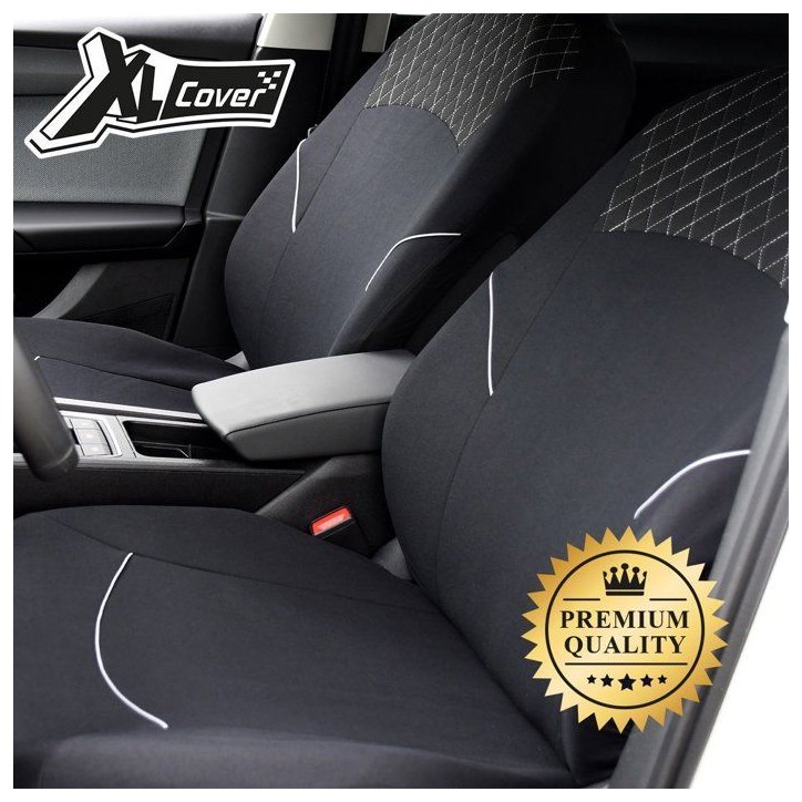 Housses auto - XLCOVER - SUV/Berline - Fractionnable - Housses assises/dossiers avant, appuis-tete et banquette arriere Housses auto - XLCOVER - SUV/Berline - Fractionnable - Housses assises/dossiers avant, appuis-tete et banquette arriere