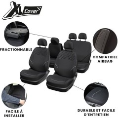 Housses auto - XLCOVER - SUV/Berline - Fractionnable - Housses assises