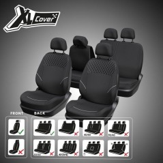Housses auto - XLCOVER - SUV/Berline - Fractionnable - Housses assises