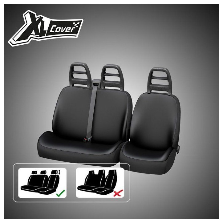 Housses auto- XLCOVER - Utilitaire - Housses siege conducteur et banquette Housses auto- XLCOVER - Utilitaire - Housses siege conducteur et banquette