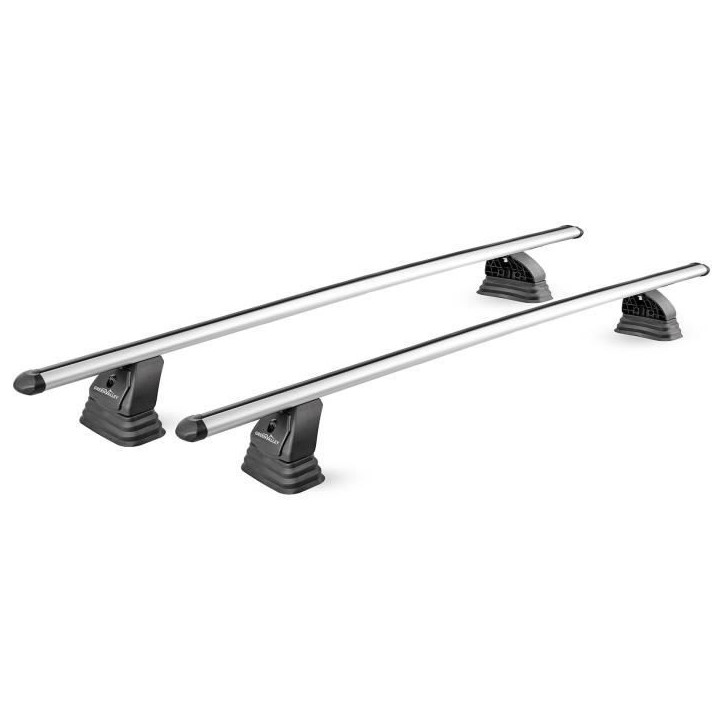 Lot de 2 Barres de toit - GREEN VALLEY - Easy One N° 16 - Aluminium - Fixation fix point - Jusqu'a 75 kg