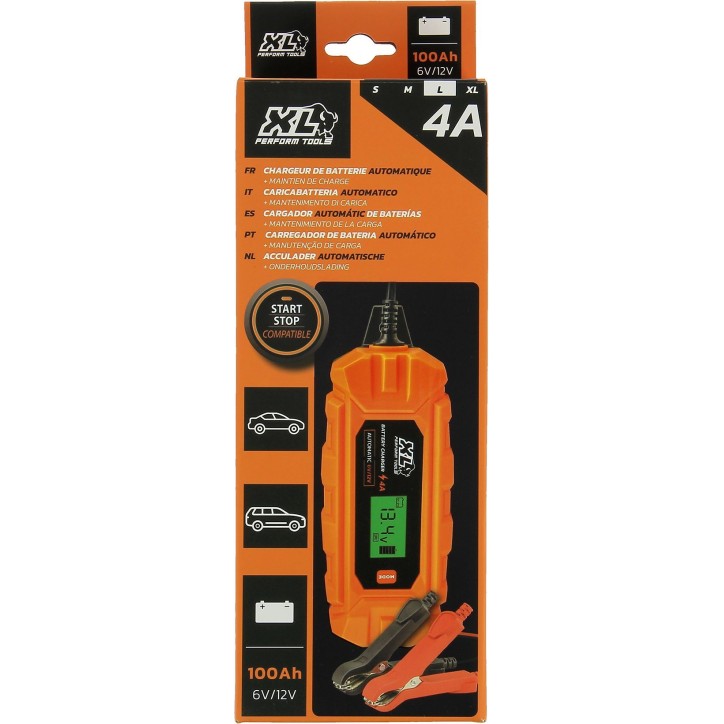 Chargeur batterie auto - XLPT - 4A - 70W - 12V - 3 m - IP65 - Mode Supply - Affichage digital Chargeur batterie auto - XLPT - 4A - 70W - 12V - 3 m - IP65 - Mode Supply - Affichage digital